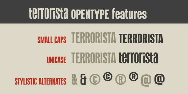 Example font Terrorista #8